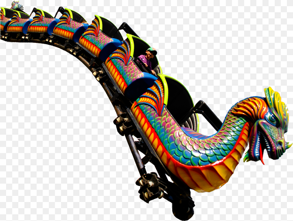 Dragon Wagon Roller Coaster Roller Coaster, Person, Amusement Park, Fun, Roller Coaster Png