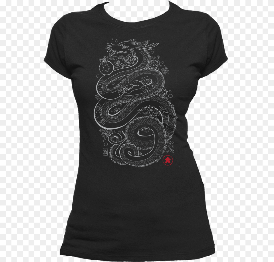 Dragon With The Meeple Tattoos T Shirt, Clothing, Pattern, T-shirt, Paisley Png Image