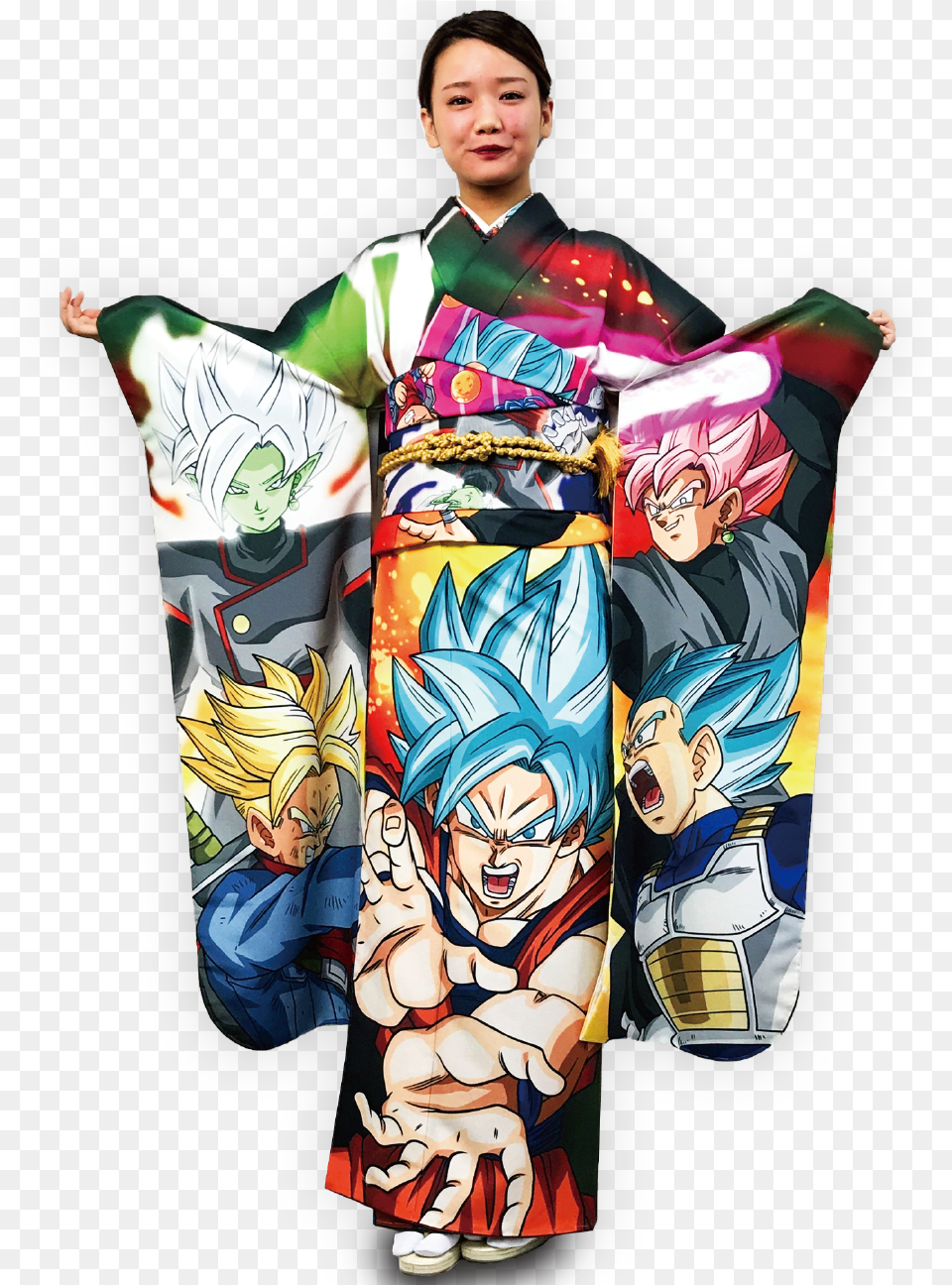 Dragonball Kimono, Adult, Robe, Person, Gown Png Image