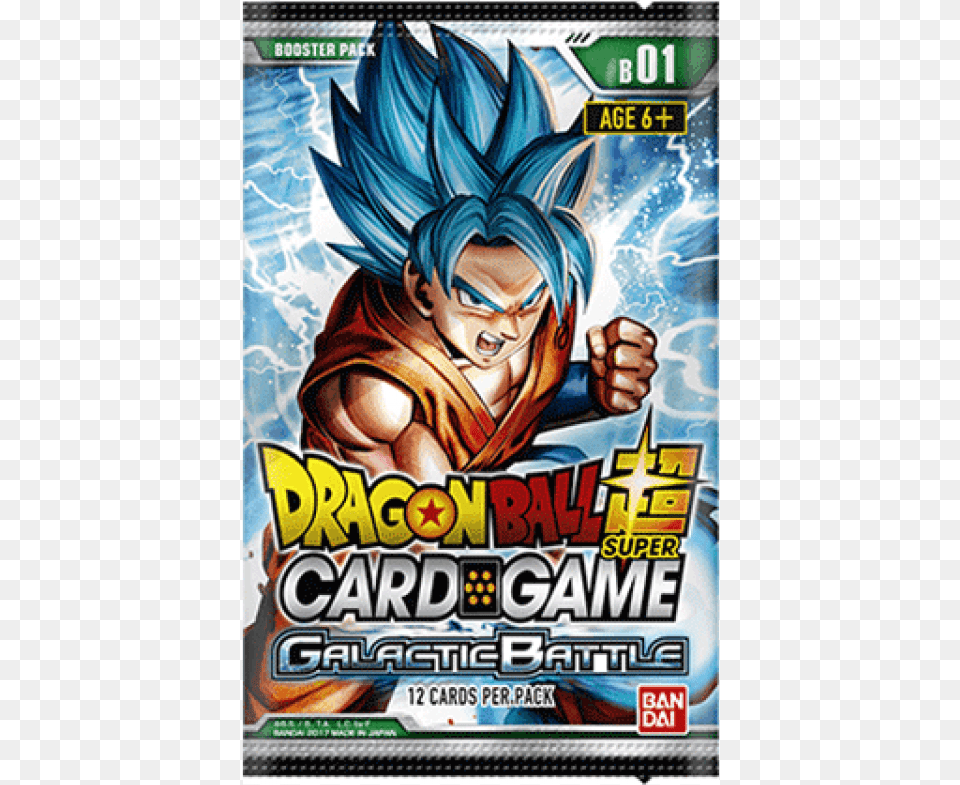 Dragonball Super Booster 1 Galactic Battle Booster Dragon Ball Super Booster Pack, Book, Comics, Publication, Adult Png Image