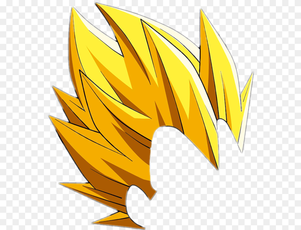 Dragonball Vegeta Hair Cabello Supersaiyajin Dragon Ball Transparent Goku Hair, Leaf, Plant, Flower, Sunflower Png Image