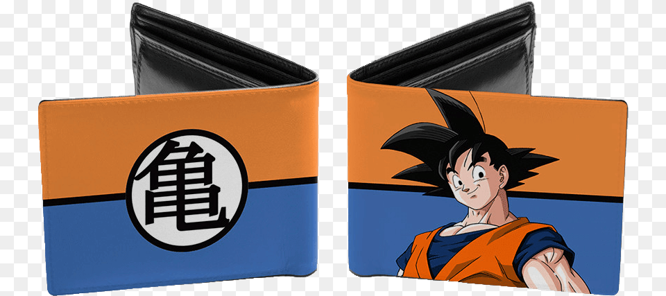 Dragonball Z Wallet Pu Leather Goku Cartoon, Accessories, Person, Book, Comics Png Image