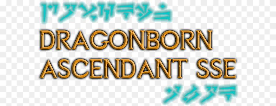 Dragonborn Ascendant Sse Language, Text, Turquoise Png