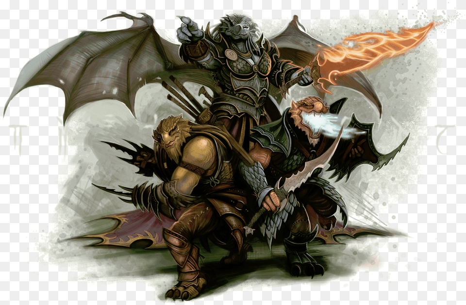 Dragonborn Trio Dragonborn Dragon, Adult, Male, Man, Person Png