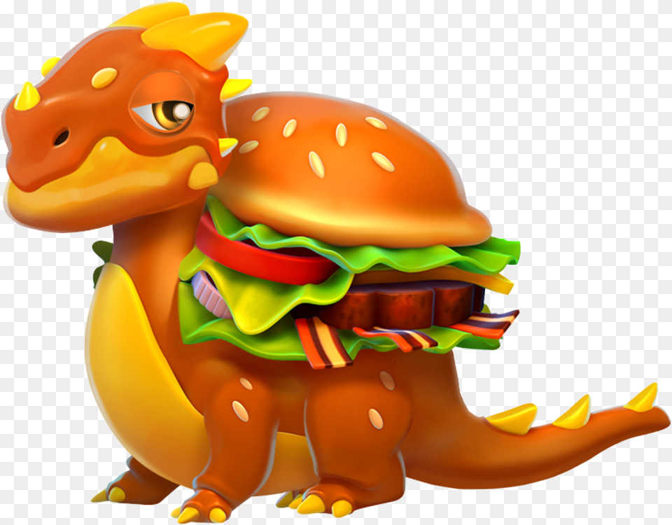 Dragones Hamburguesa Dragon Mania Legends Burger Dragon, Food, Toy Free Png Download