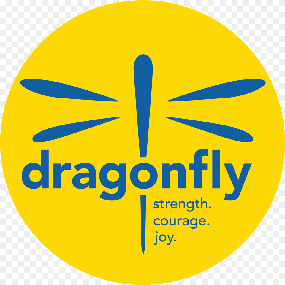 Dragonfly Circle Logo Dragonfly Courage Strength Joy, Astronomy, Moon, Nature, Night Free Png Download