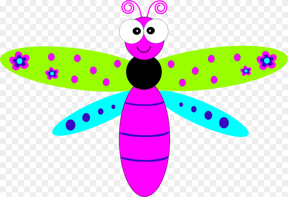 Dragonfly Clipart Summer Clipart On Dumielauxepices Cartoon Dragonfly, Animal, Insect, Invertebrate Free Png Download