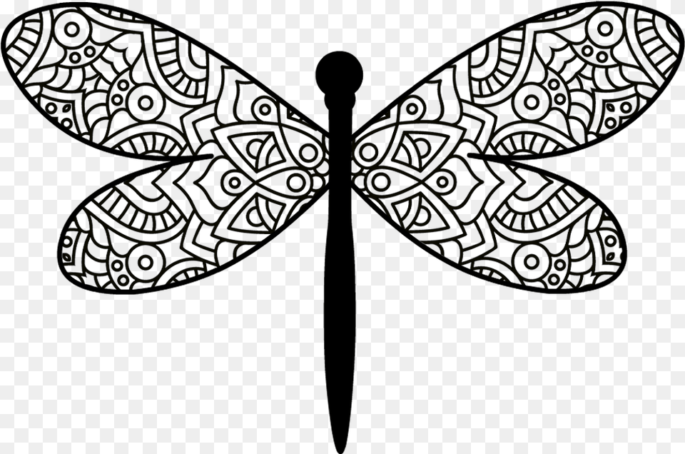 Dragonfly Mandala Svg Accessories, Formal Wear, Tie, Nature Free Png Download