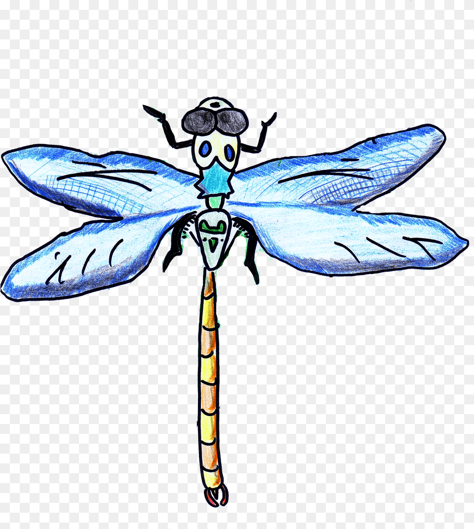 Dragonfly Transparent Flower Drawing Clipart Full Size Dibujos De Libelulas A Lapiz, Animal, Insect, Invertebrate Png