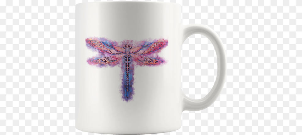 Dragonfly Watercolor Mug Coffee Cup, Beverage, Coffee Cup, Animal, Insect Png