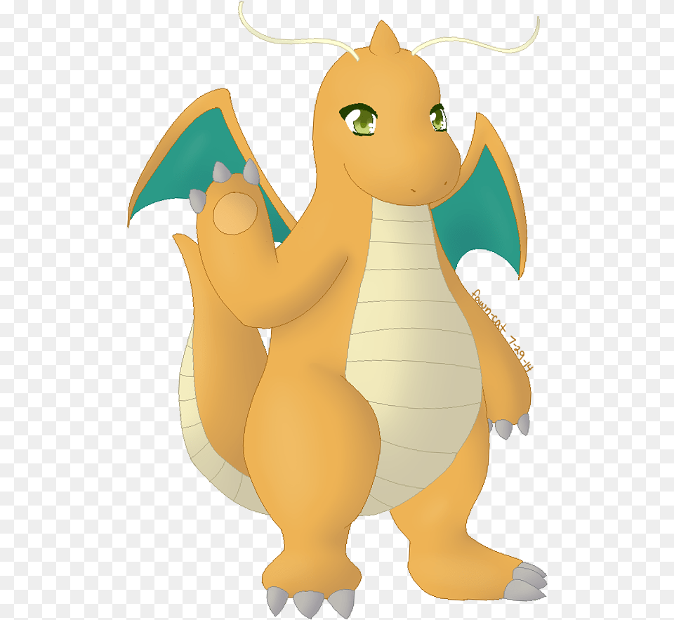 Dragonite By Fawn Cat On Newgrounds Dragon, Baby, Person, Plush, Toy Free Transparent Png