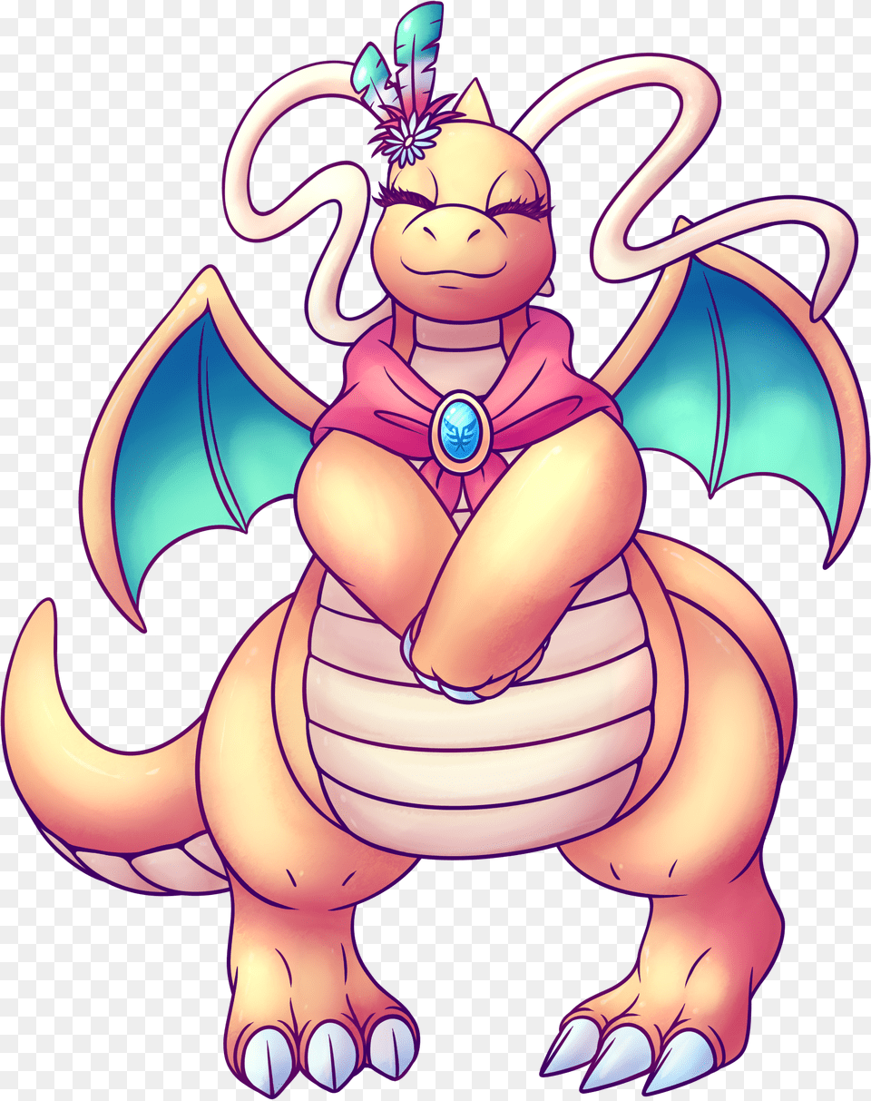 Dragonite Hurikata Female Dragonite, Art, Face, Head, Person Png