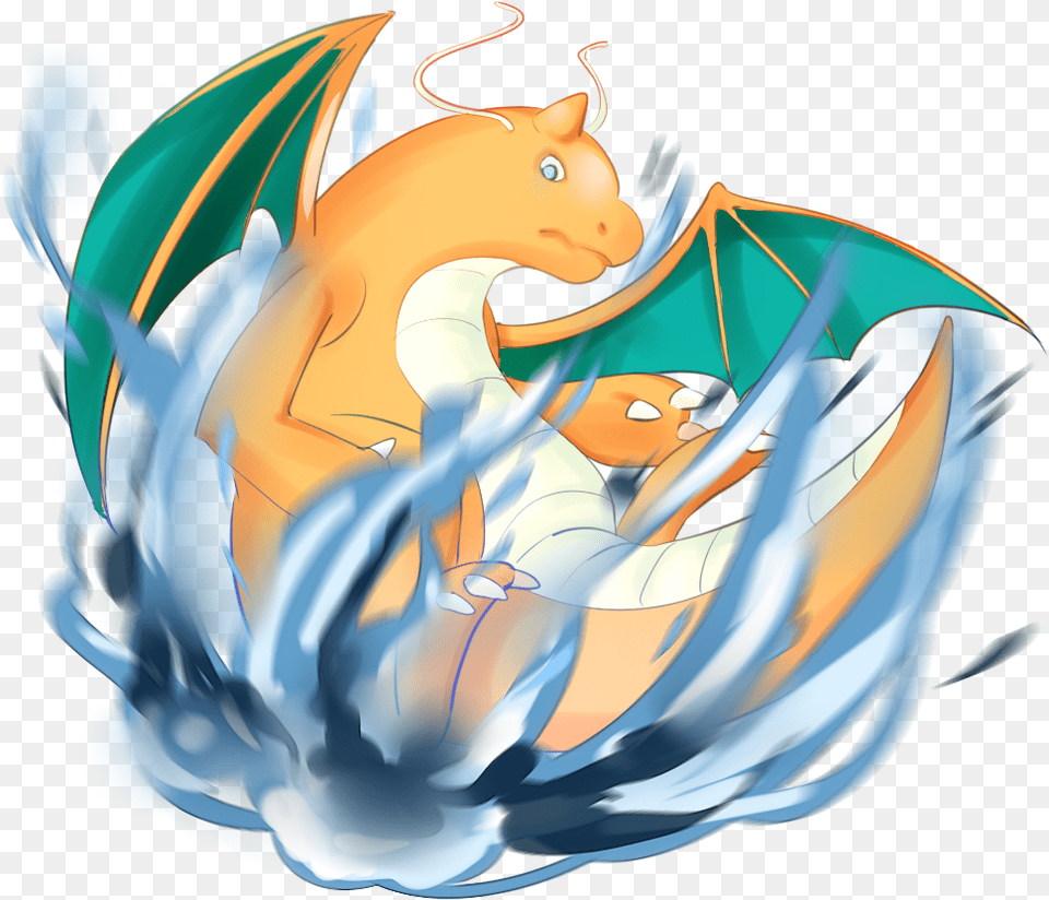 Dragonite Used Fire Punch And Dragon Rush Dragon Free Transparent Png