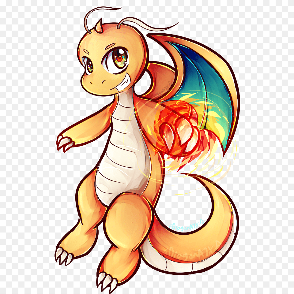 Dragonite Used Fire Punch And Dragon Rush Dragonite, Face, Head, Person Png