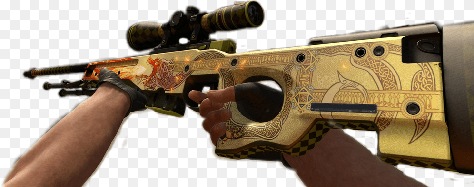 Dragonlore Sticker Dragon Lore, Firearm, Gun, Rifle, Weapon Free Png