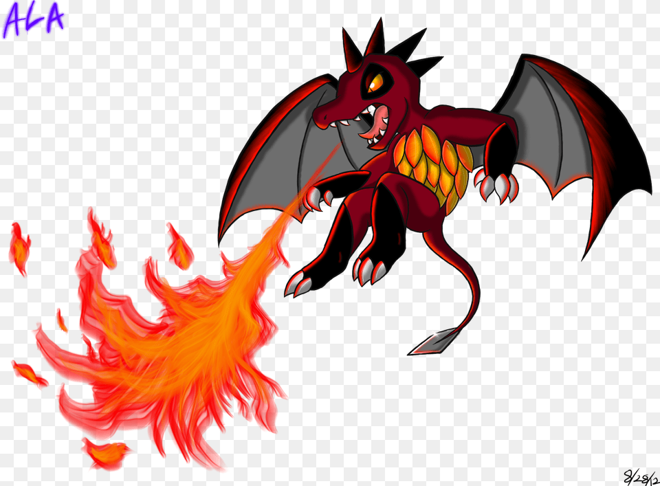 Dragons Favourites By Bfulmore Free Draw Fire Breathing Dragon Png Image