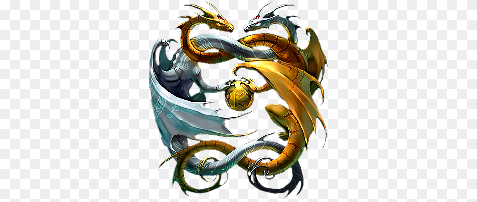 Dragons Gold And Silver Dragons, Dragon, Adult, Female, Person Free Transparent Png