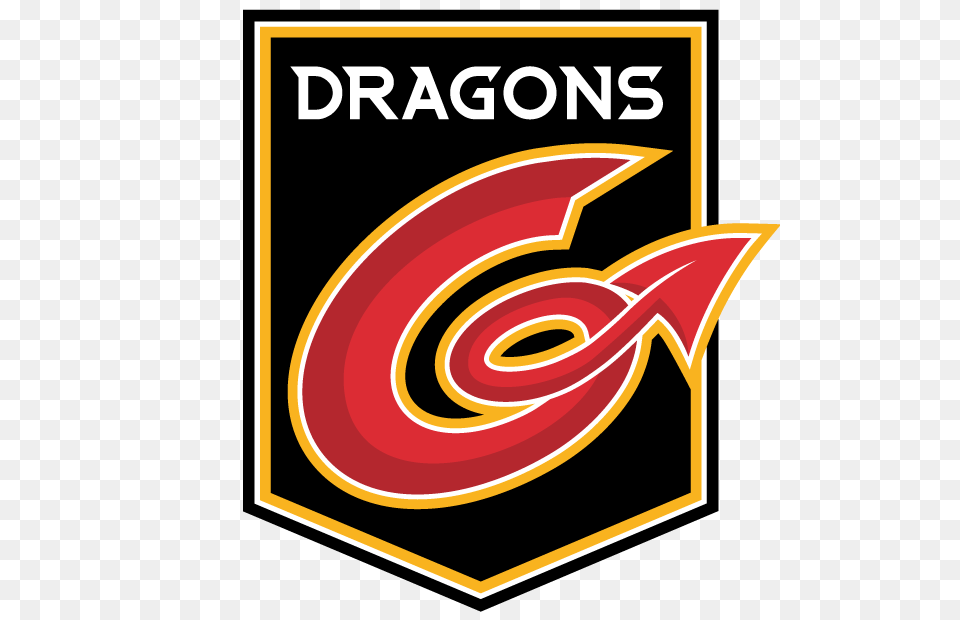 Dragons Rugby Logo, Symbol, Text Free Transparent Png
