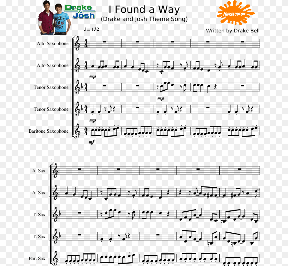 Drake And Josh Theme Song Download Sheet Music, Person, Face, Head Free Transparent Png