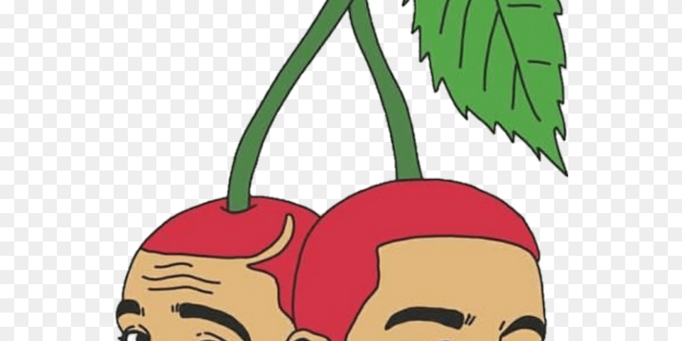 Drake Clipart Face Sticker, Cherry, Food, Fruit, Plant Free Png