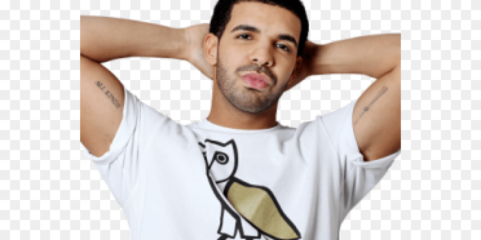 Drake Clipart All Kinds Drake, Clothing, T-shirt, Person, Face Free Transparent Png