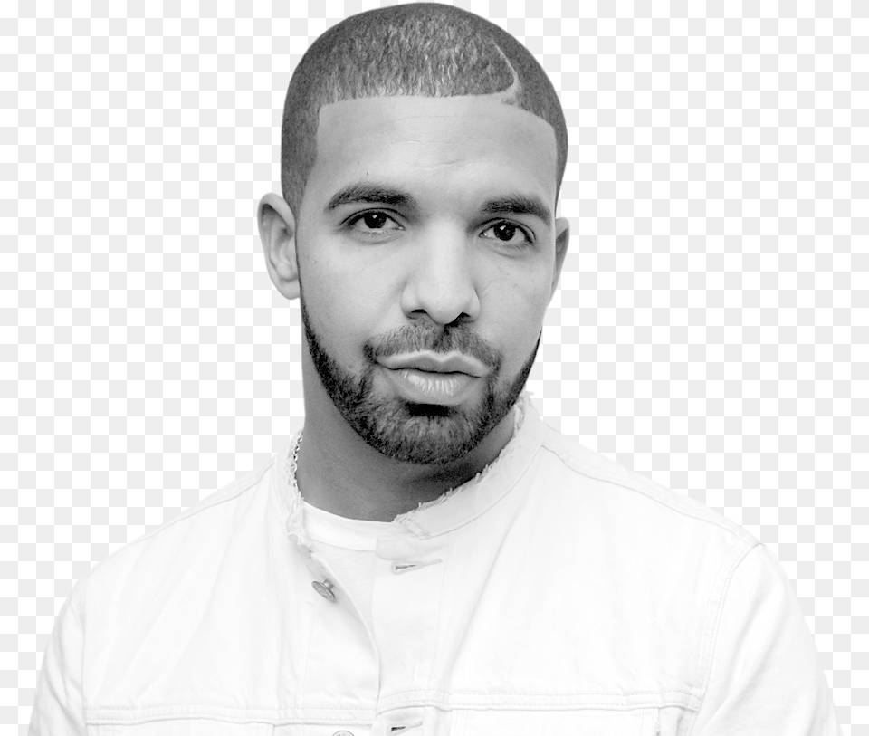 Drake Hair Jpg Black And White Drake And 14 Year Old, Adult, Photography, Person, Man Free Png Download