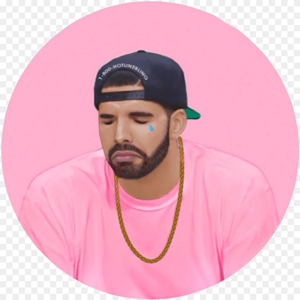Drake Hotline Bling Crying Download, Man, Male, Hat, Person Free Png