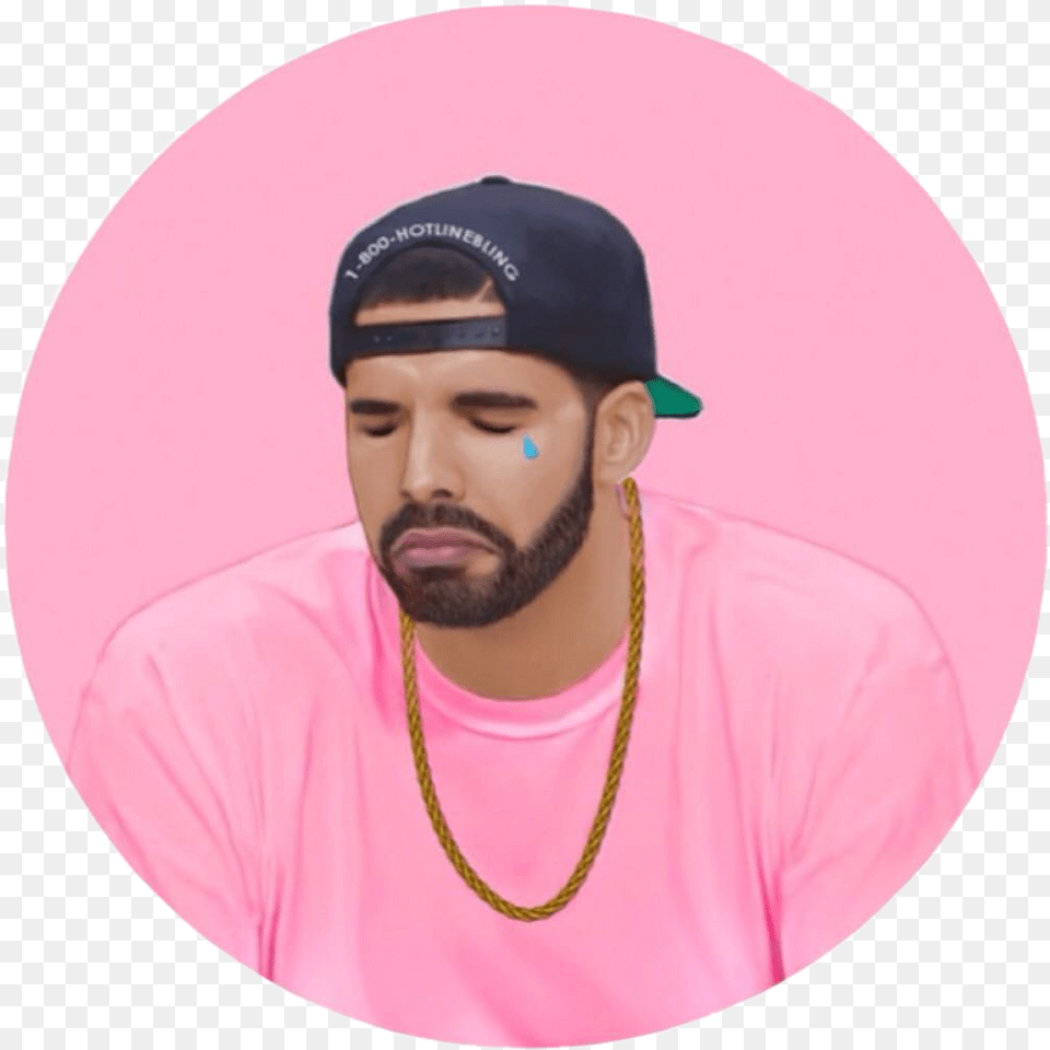 Drake Hotline Bling Crying Drake Aesthetic, Baseball Cap, Cap, Clothing, Hat Free Png