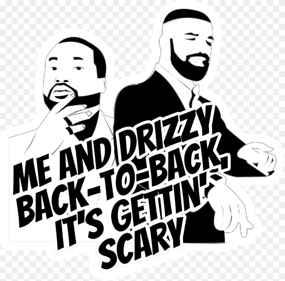 Drake Meekmill Goingbad Freetoedit Shark, Stencil, Person, People, Man Free Png Download