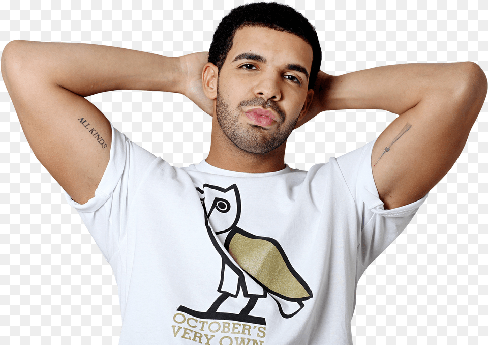 Drake Portable Network Graphics Clip Art Image Transparency Drake, Clothing, T-shirt, Shirt, Person Free Transparent Png