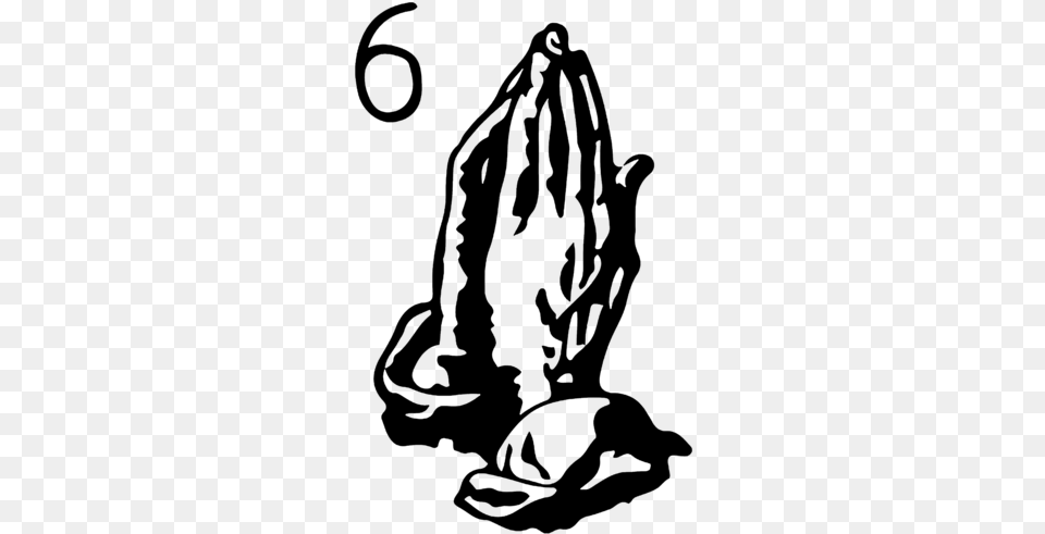 Drake Praying Hands, Gray Free Png