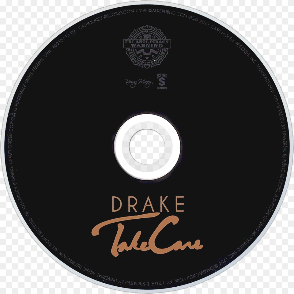 Drake Take Care Cd Disc Image Drake Take Care Cd Cover, Disk, Dvd Free Png Download