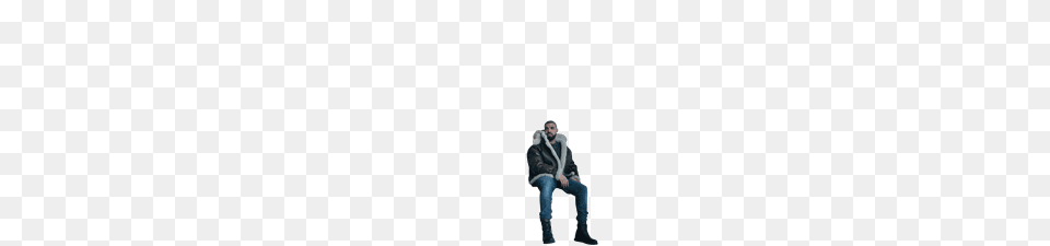 Drake Views Sitting Image, Pants, Person, Photography, Jacket Free Png Download