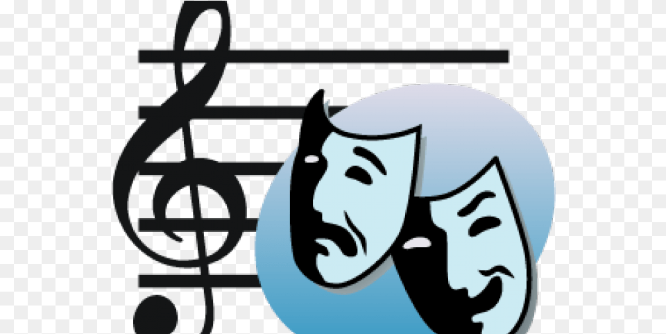 Drama Clip Art Musical Theatre, Stencil, Person, Face, Head Free Png