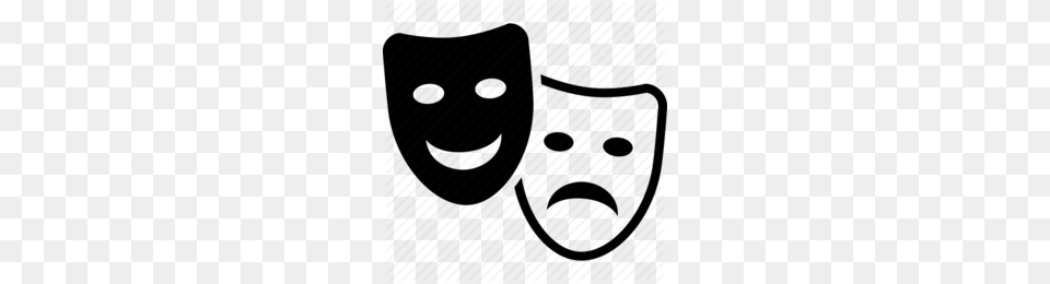 Drama Club Clipart, Face, Head, Person, Stencil Png