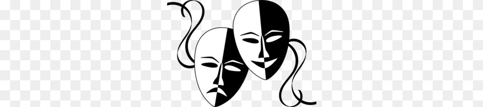 Drama Masks Dsf Clip Art, Stencil, Adult, Female, Person Png