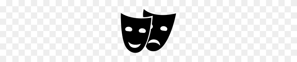 Drama Masks Icons Noun Project, Gray Png
