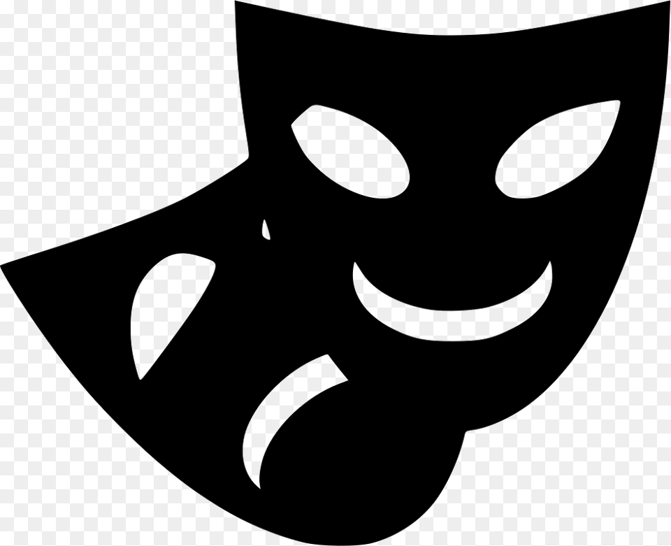 Drama Theater Text Show Play Drama Show Icon, Stencil Png