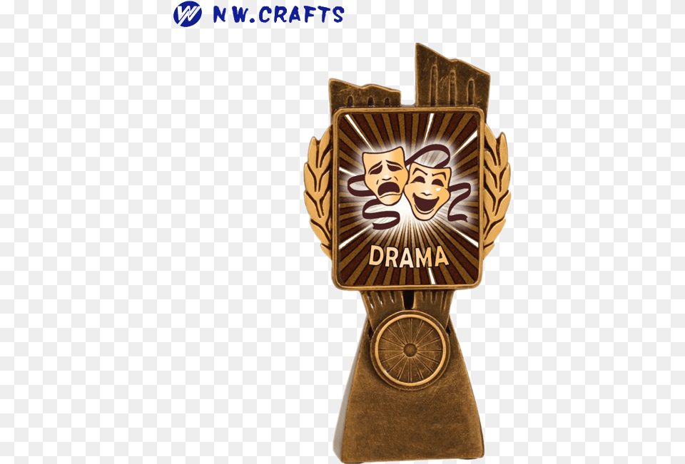 Drama Trophies Drama Trophies Suppliers And Manufacturers Trophy, Badge, Logo, Symbol, Bronze Free Png Download