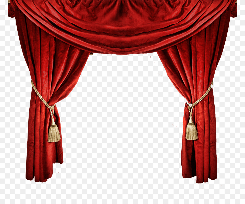 Drapes, Stage, Velvet, Curtain Png