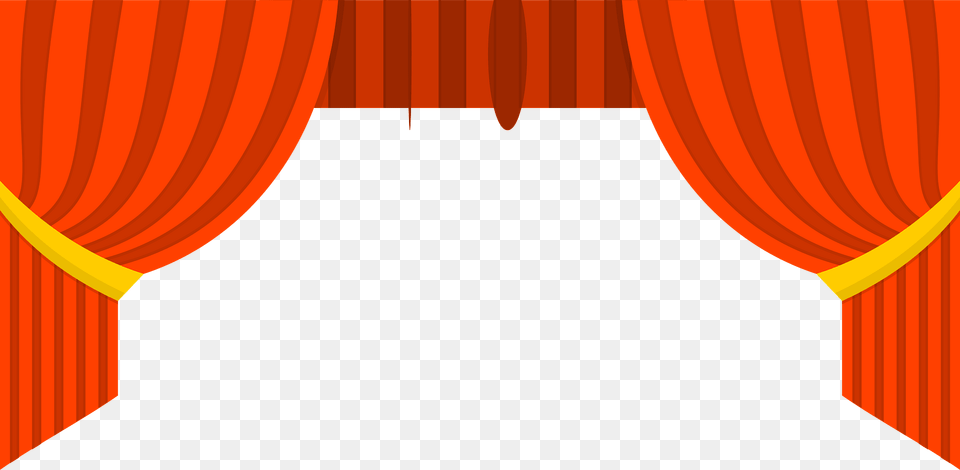 Drapes Curtain Clipart, Stage, Indoors, Theater Png Image