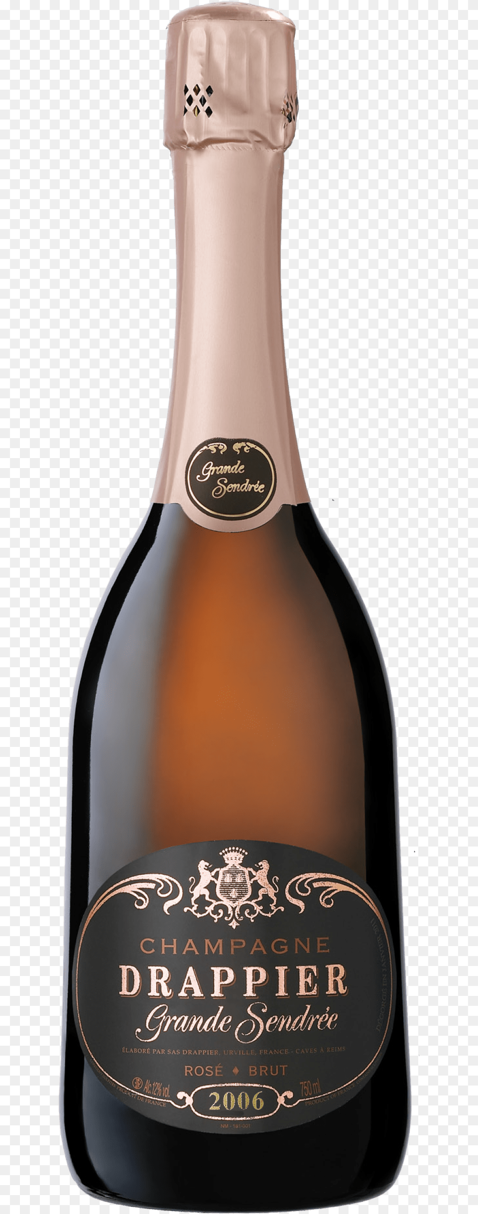 Drappier Grande Sendree Rose, Alcohol, Beer, Beverage, Bottle Free Png