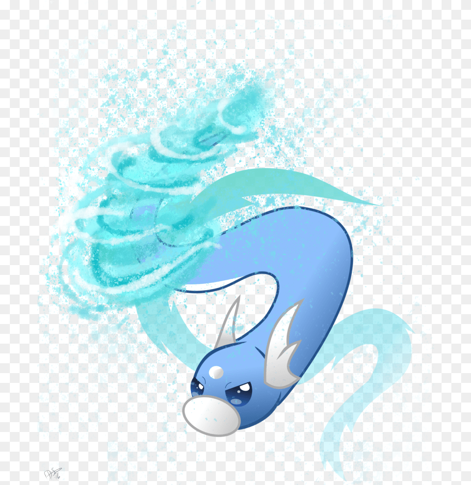Dratini Used Aqua Tail By Fillydrawsilly, Water Sports, Water, Leisure Activities, Swimming Free Png