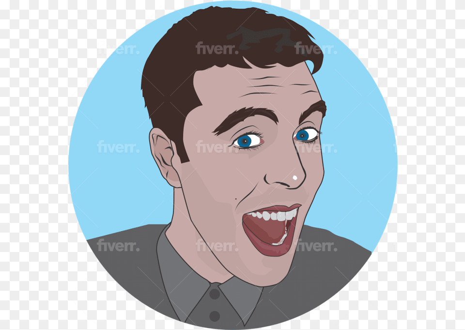 Draw A Cartoon Face Or Portrait Of You By Sharoonkhalid Fiverr, Head, Person, Photography, Body Part Free Transparent Png