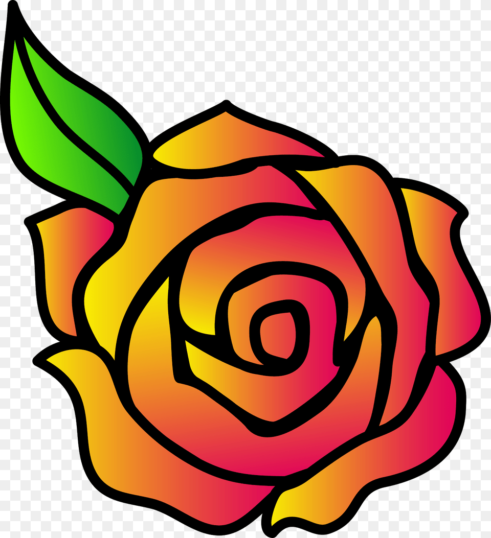 Draw A Cartoon Rose, Flower, Plant, Dynamite, Weapon Png Image