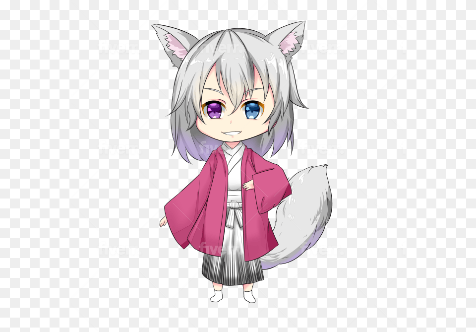 Draw A Cute Anime Chibi For You Fictional Character, Publication, Book, Comics, Baby Png