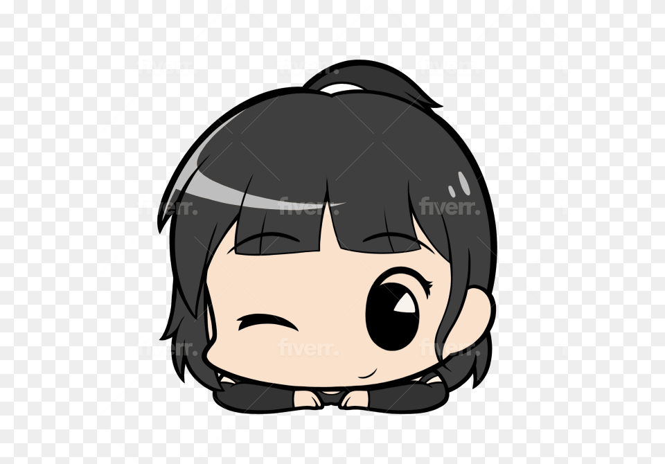 Draw A Cute Anime Chibi Head By Kokolieh Hair Design, Book, Comics, Publication, Person Free Png