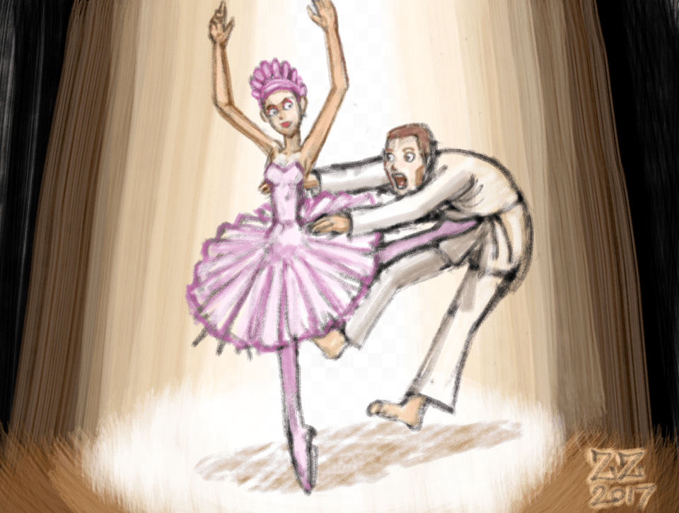 Draw A Kicking Black Belt In The Draw A Ballerina, Ballet, Dancing, Leisure Activities, Person Free Png