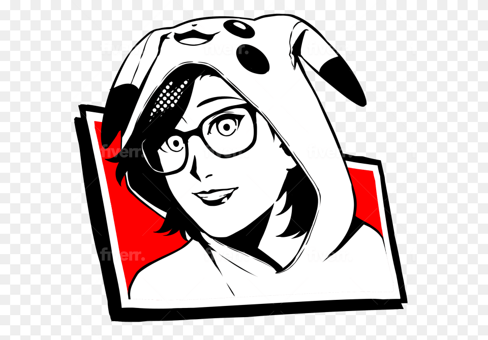 Draw A Persona 5 Style Portrait For Women, Publication, Book, Comics, Adult Free Png Download