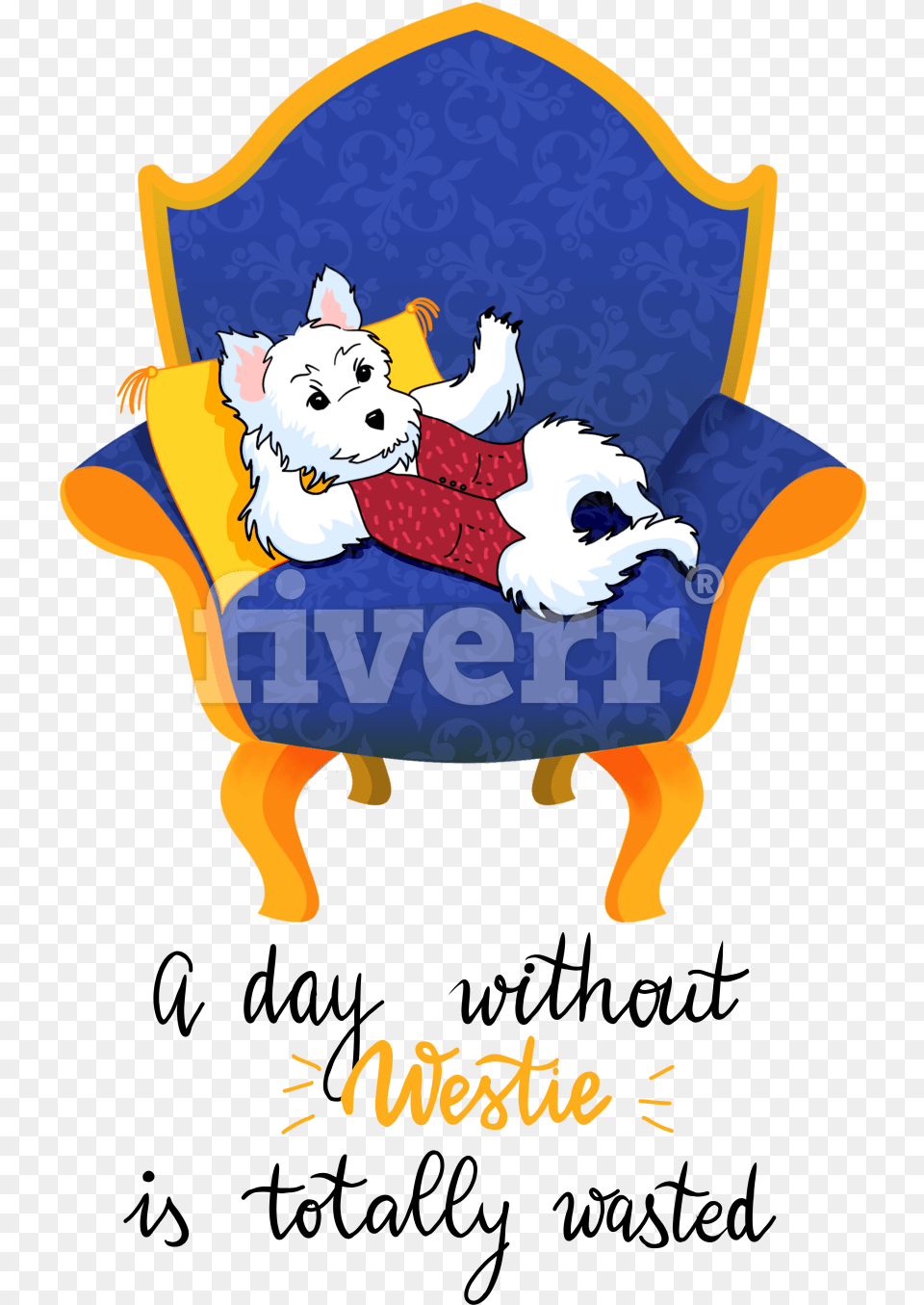 Draw A Portrait Of Your Pet Or Other Animal In Watercolor Cartoon, Furniture, Chair, Baby, Person Free Png
